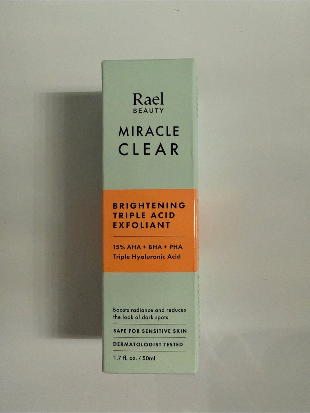Rael Beauty Miracle Clear Brightening Triple Acid Exfoliant - Mint & Orange